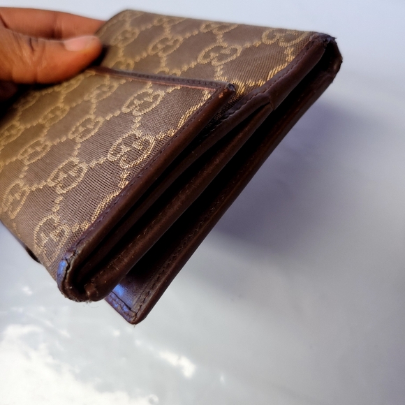 GUCCI GG Canvas Canvas Compact Wallet - Picture 7 of 12